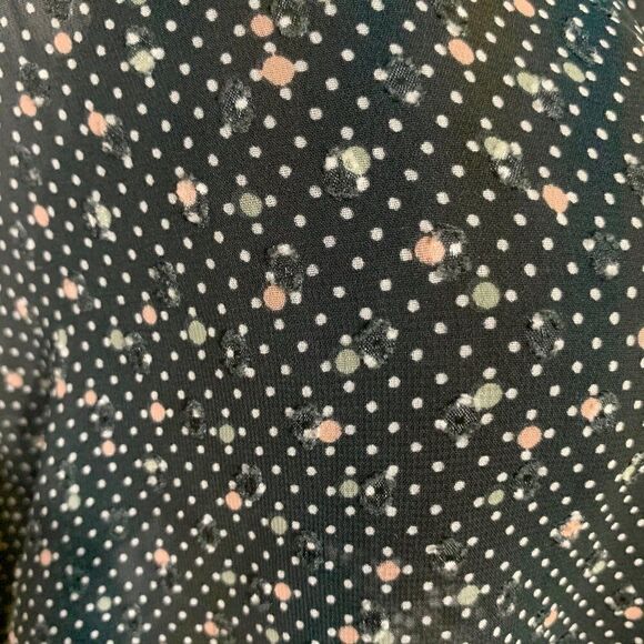 CAbi Swiss Dot sheer high/low top - S - Picture 5 of 8